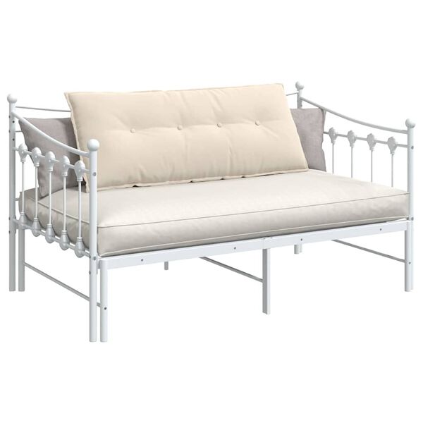 vidaXL Възглавница за гръб Бежово 120 x 50 cm Микрофибърна тъкан