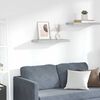 vidaXL Окачен стенен рафт, бетонно сив, 60x23,5x3,8 см, МДФ