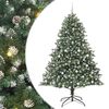 vidaXL С изкуствено коледно дърво Зелен 210 cm