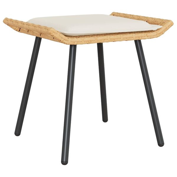 vidaXL Градински стол 2 pcs Кафяво 50 x 40 x 45 см Полиестер