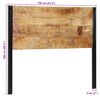 vidaXL табла за глава 120 cm от масивно дърво манго и желязо
