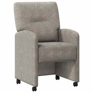 vidaXL Столове с Колела с колела 2 pcs Светлосиво 57 x 67 x 95 см