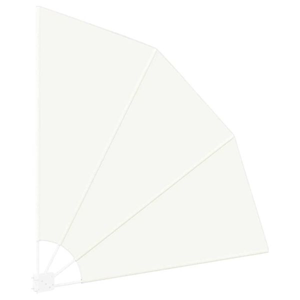 vidaXL Прозорец за балкон Крем 160 x 160 cm текстил