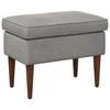vidaXL Пуф за крака Светлосиво 55 x 35 x 41 см Кадифе