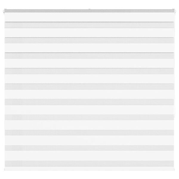 vidaXL Зеброва щора бял 165x150 см Ширина на плата 160,9 см полиестер