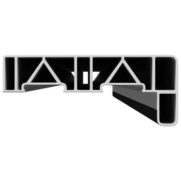 vidaXL Перваз за прозорец Антрацит с дъресен шарка 140 x 15 x 4,5 см