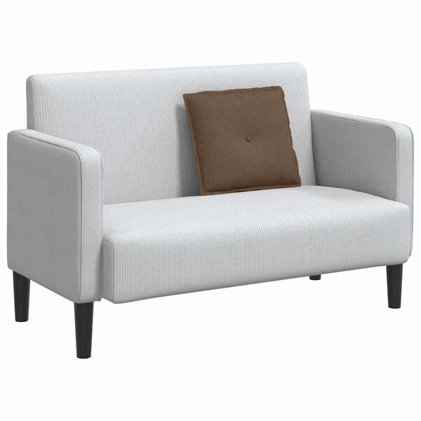 vidaXL Възглавница за гръб Кафяво 50 x 19 x 45 см текстил