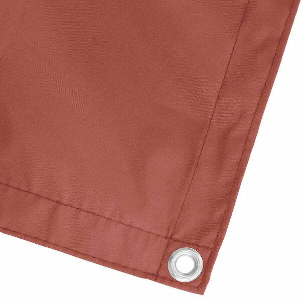 vidaXL Балконен екран Теракота 75 x 200 cm PU покрит оксфорд алу