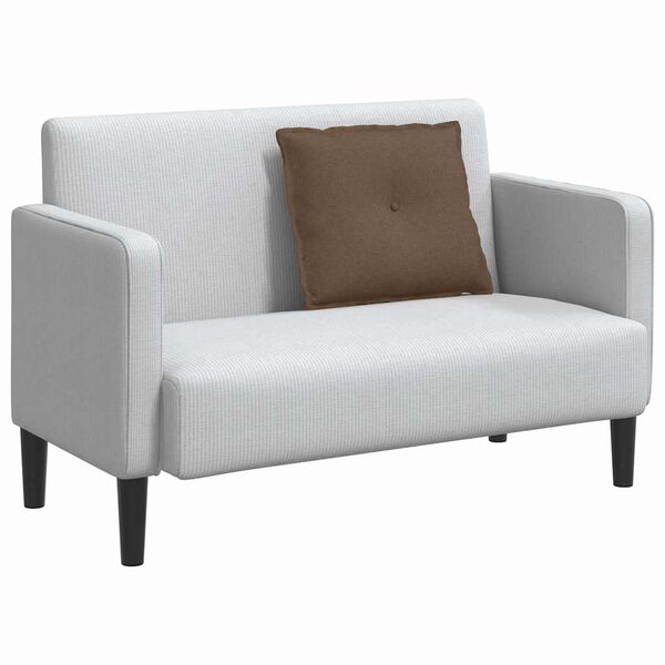 vidaXL Възглавница за гръб Кафяво 60 x 19 x 50 см текстил