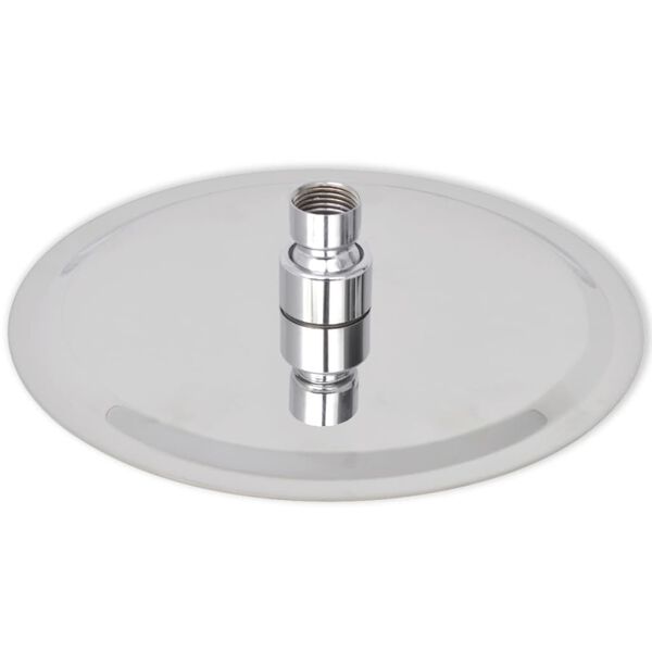 vidaXL Душ пита от неръждаема стомана, 20 см, кръгла