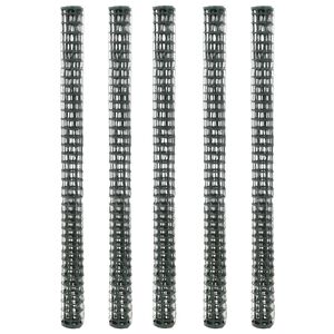 vidaXL Мрежа за градинска ограда 5 бр HDPE 1x1,2 м зелена