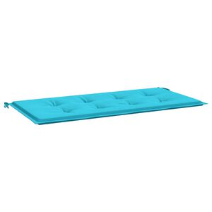 vidaXL Пад за пейка Тюркоаз 120 x 50 x 3 cm Оксфордска тъкан