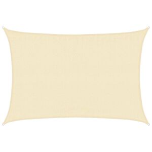 vidaXL Платно-сенник, 160 г/м&sup2;, кремаво, 3,5x4,5 м, HDPE