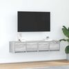 vidaXL ТВ шкафове 2 бр Сив сонома 60x31x25,5 см инженерно дърво