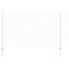 vidaXL Ограда с пост Сребрист 1,4 x 10 m Стомана