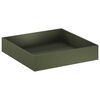 vidaXL Градинска саксия Маслиненозелено 100 x 100 x 20 cm