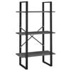 vidaXL Стелаж за съхранение, сив, 60x30x105 см, бор масив