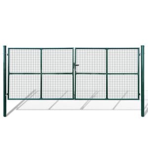 vidaXL Градинска мрежеста порта 400x150 см