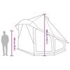 vidaXL Семейна типи палатка с покрив Зелен 508 x 470 x 300 см