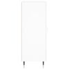 vidaXL Сайдборд, бял, 69,5x34x90 см, инженерно дърво