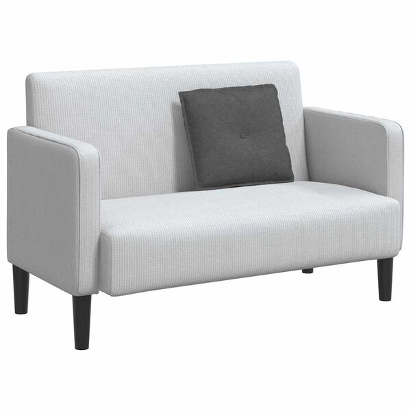 vidaXL Възглавница за гръб Тъмен сив 50 x 45 см Кордюрова тъкан