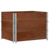 vidaXL Палетни страници, кафяв, 3 бр, 80x60 см, борова дървесина масив