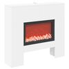 vidaXL Електрическа камина Опушен дъб 100 x 24,5 x 90 cm