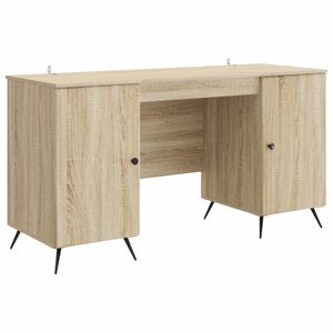 vidaXL Бюро Дъб сонома 142,5 x 50 x 75 см Инженерна дървесина