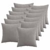 vidaXL Калъфка за възглавница 12 pcs HEERLEN Светлосиво 40 x 40 cm