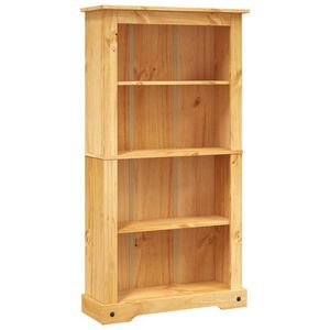 vidaXL Библиотека с 4 рафта мексикански бор стил Корона 80x29x150 cм