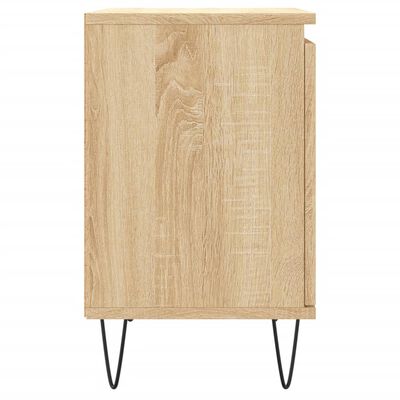 vidaXL Нощно шкафче, дъб сонома, 40x30x50 см, инженерно дърво