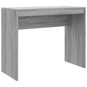 vidaXL Бюро, сив сонома, 90x40x72 см, инженерно дърво