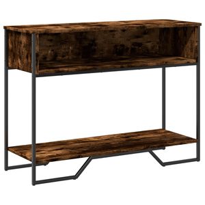 vidaXL Конзолна маса, опушен дъб, 100x35x74,5 см, инженерно дърво