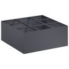 vidaXL Градинска саксия Антрацит 100 x 100 x 20 cm