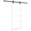 vidaXL Преплъзваща се врата ORKDAL 86 x 198,5 см Бяло и черно