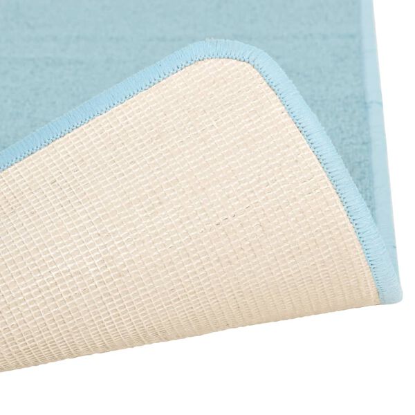 vidaXL Килими за легло шаги дълъг косъм 3 бр тюркоаз