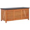 vidaXL Градински сандък за съхранение, 117x50x55 см, евкалипт масив