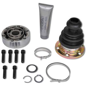 vidaXL Комплект валове Черно Метал