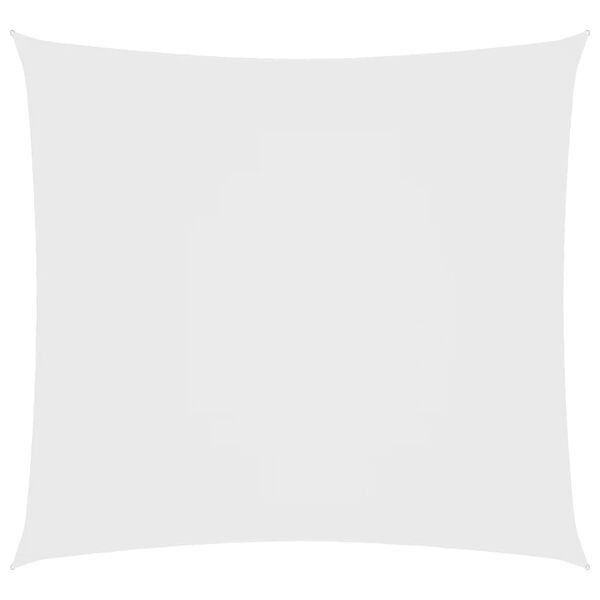vidaXL Платно-сенник, Оксфорд текстил, квадратно, 2x2 м, бяло