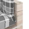 vidaXL Градински палетен лаундж комплект с възглавници, 6 части, бор