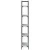 vidaXL Етажерка 5 нива сив сонома 60,5x24x166,5 см инженерно дърво