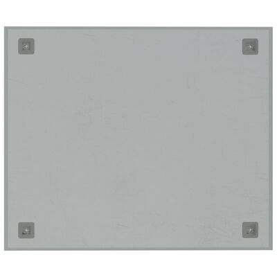 vidaXL Магнитна дъска за стена, бяла, 60x50 см, закалено стъкло