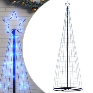 vidaXL LED коледна елха 550 светодиода синя 300 см