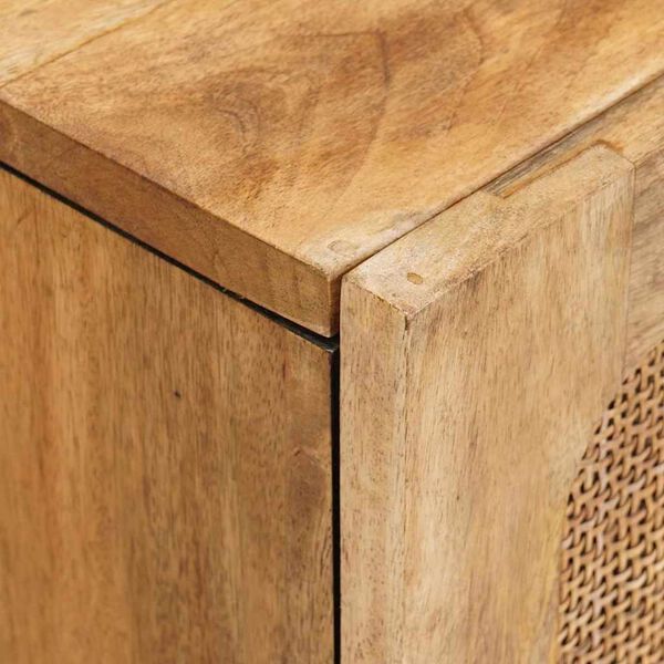 vidaXL Шкаф за мивка в баня с рафт с врата Кафяво 62 x 33 x 58 см