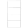 vidaXL Плъзгаща се врата, ESG стъкло и алуминий, 102,5x205 см, бяла