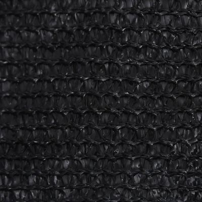 vidaXL Платно-сенник, 160 г/м², черно, 4x5x6,8 м, HDPE