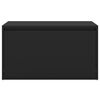vidaXL Пейка за коридор, 80x40x45 см, черна, инженерно дърво