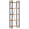 vidaXL Библиотека с 5 рафта, 60x30x180 см, акация масив