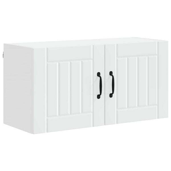 vidaXL Кухненски шкаф Lucca Бяло 80 x 31 x 40 см Инженерна дървесина