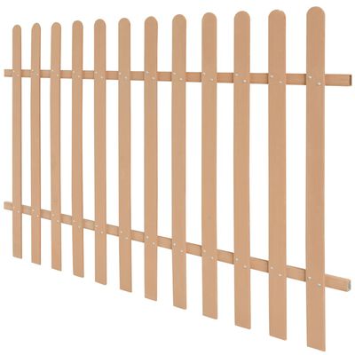 vidaXL Дъсчена ограда, WPC, 200x120 см